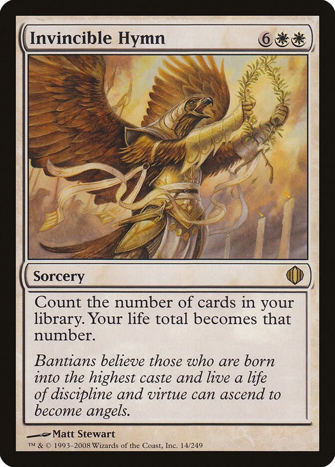 Invincible Hymn 14 card from Shards of Alara