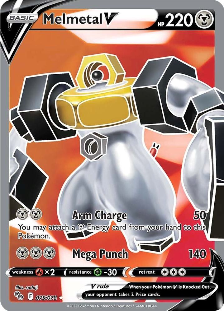 Melmetal V (Full Art) 075/078 card from Pokemon GO