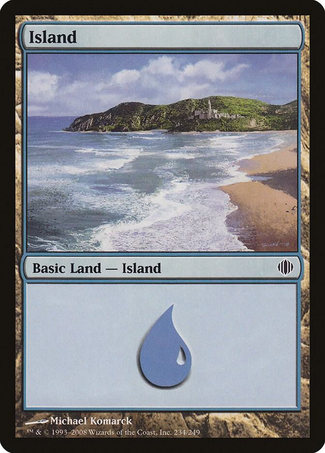 Island 234 card from Shards of Alara