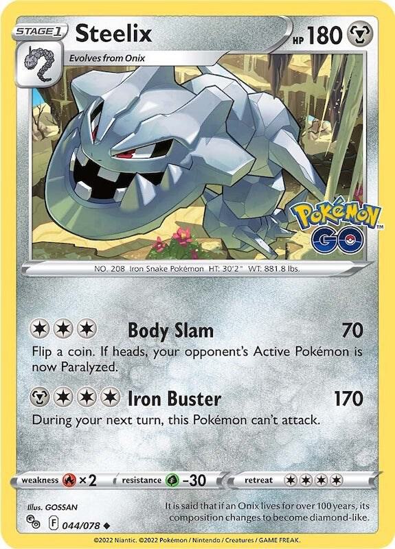 Steelix 044/078 card from Pokemon GO