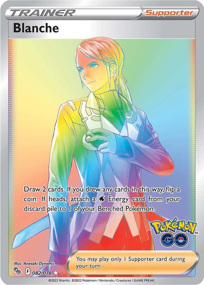 Blanche (Secret) 082/078 card from Pokemon GO