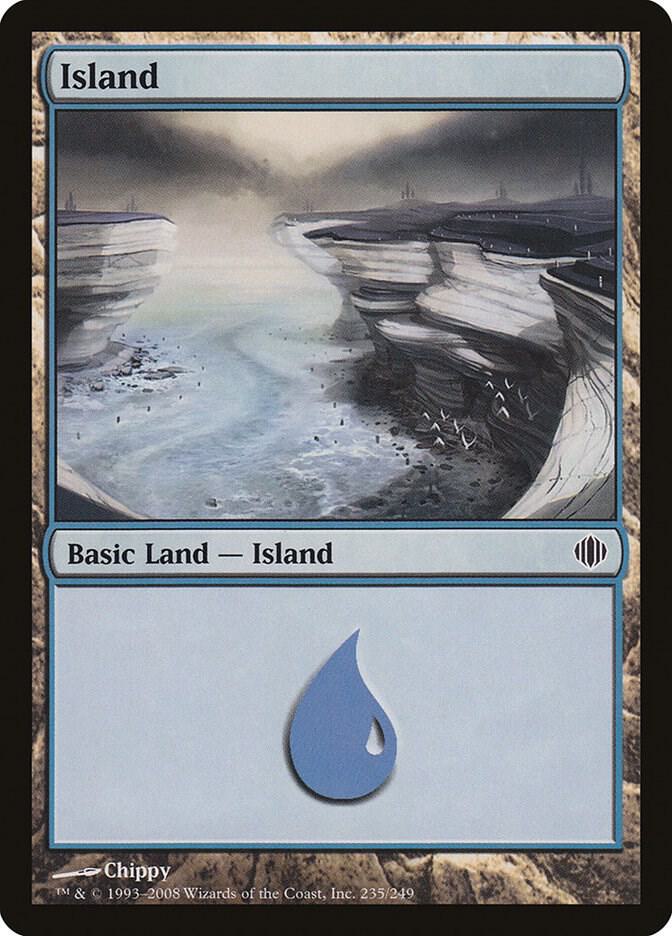 Island 235 card from Shards of Alara