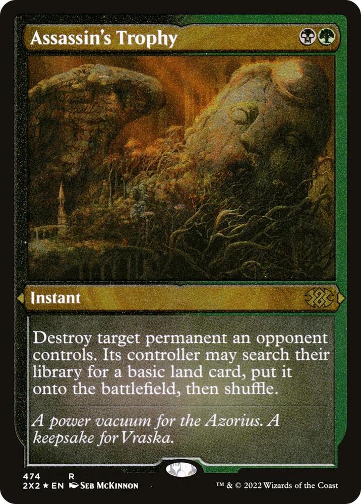 Assassin's Trophy (Foil Etched) 474 card from Double Masters 2022