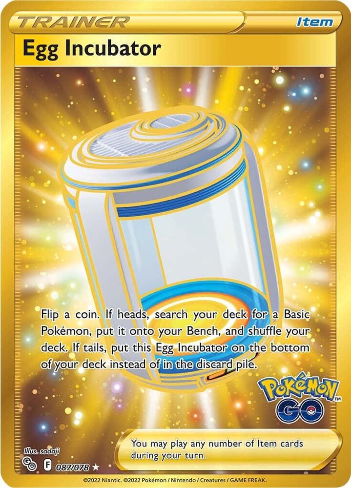 Egg Incubator (Secret) 087/078 card from Pokemon GO