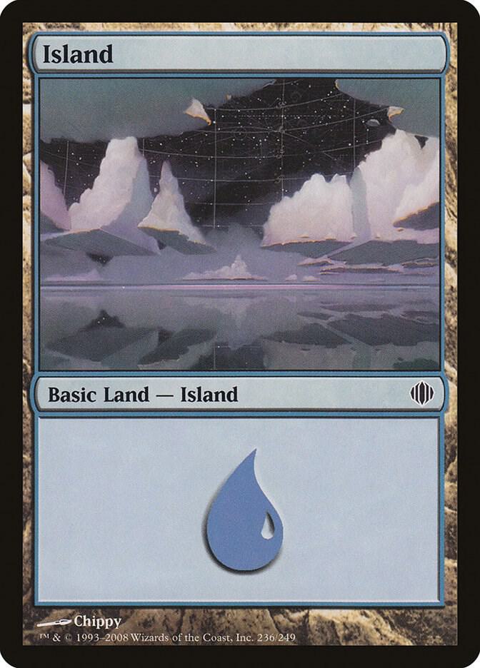 Island 236 card from Shards of Alara