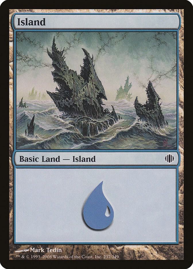 Island 237 card from Shards of Alara