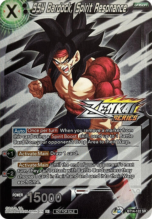 SS4 Bardock, Spirit Resonance (Event Pack 10) (Alternate Foil) BT14-122 card from Tournament Promotion Cards