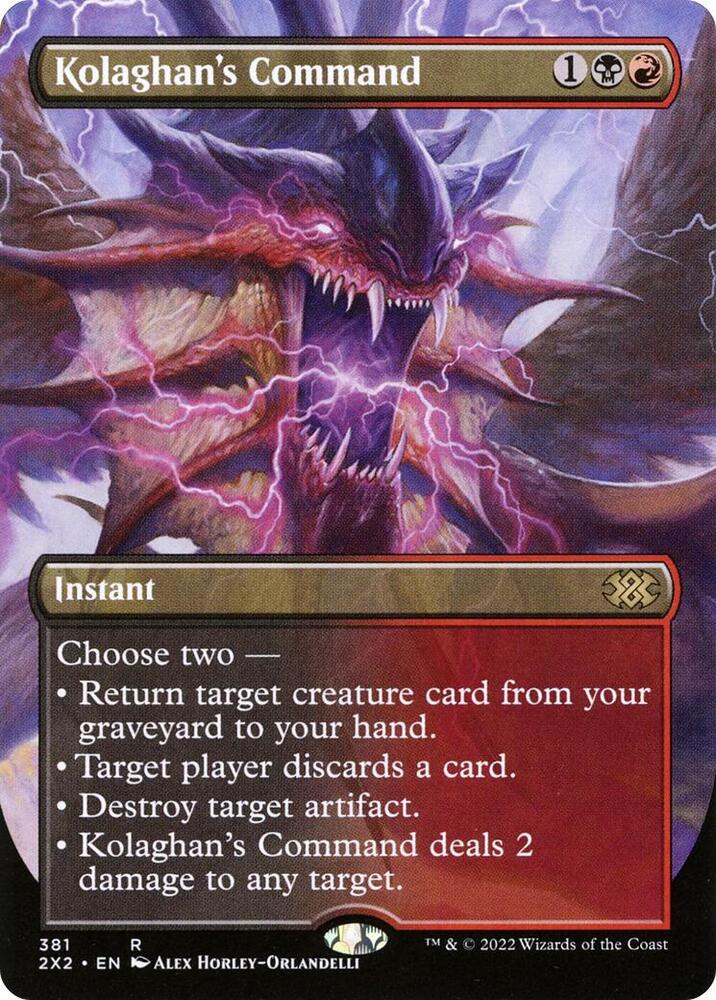 Kolaghan's Command (Borderless) 381 card from Double Masters 2022
