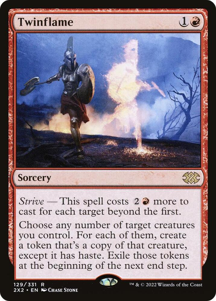 Twinflame 129 card from Double Masters 2022