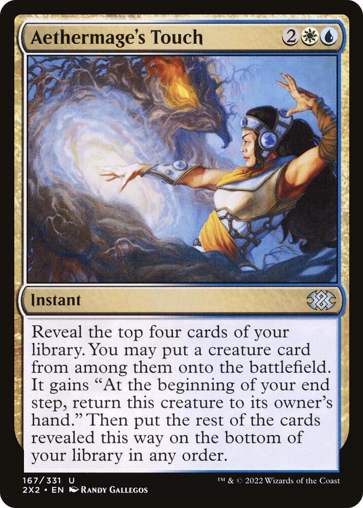 Aethermage's Touch 167 card from Double Masters 2022