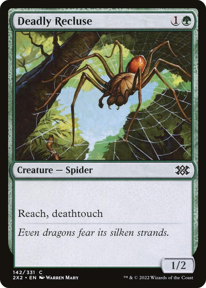 Deadly Recluse 142 card from Double Masters 2022