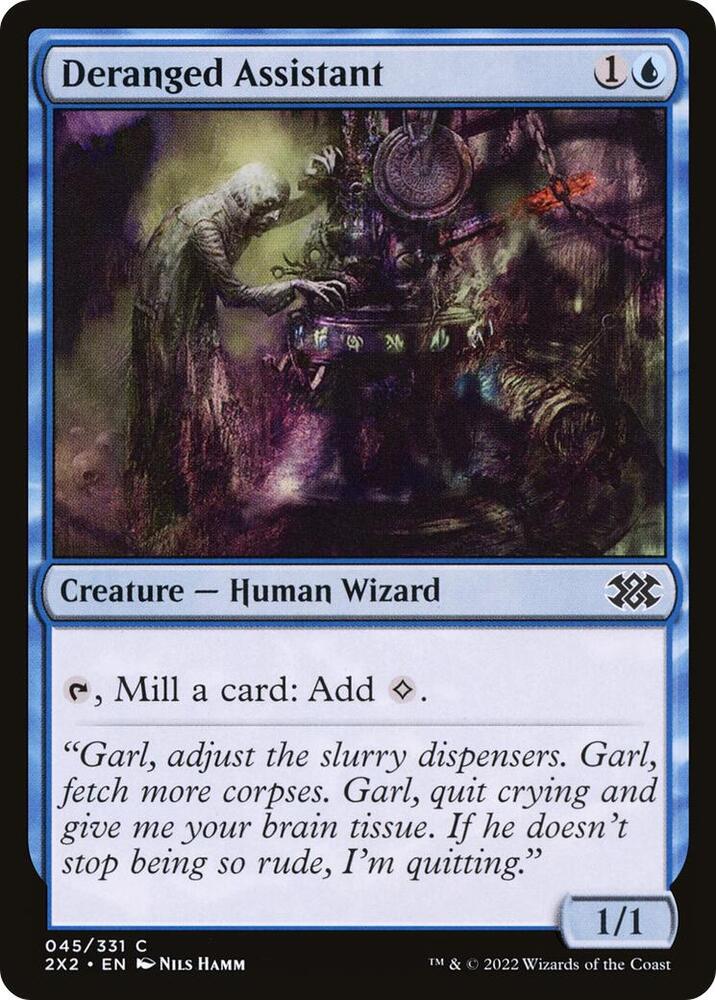 Deranged Assistant 45 card from Double Masters 2022