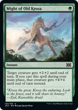 Might of Old Krosa 153 card from Double Masters 2022
