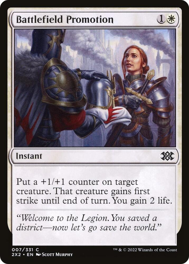 Battlefield Promotion 7 card from Double Masters 2022