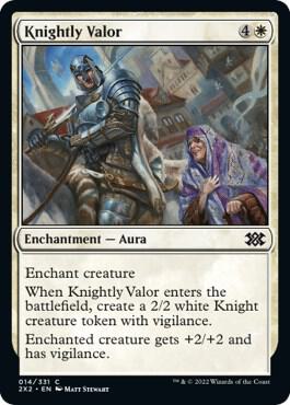 Knightly Valor 14 card from Double Masters 2022