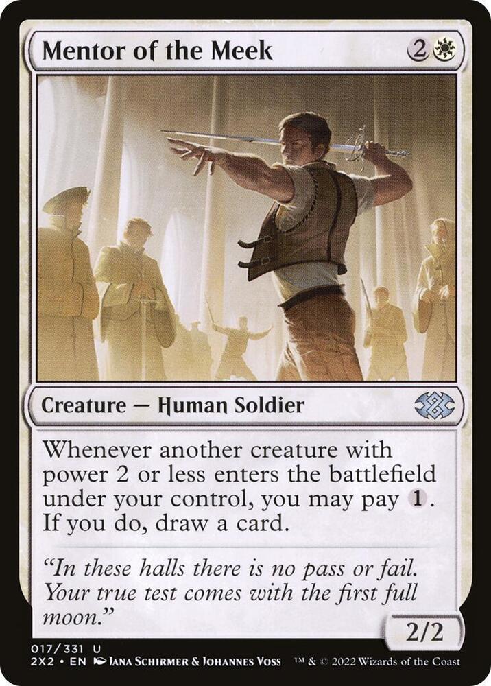 Mentor of the Meek 17 card from Double Masters 2022
