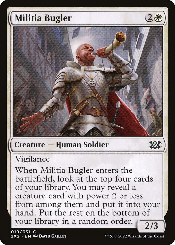 Militia Bugler 19 card from Double Masters 2022