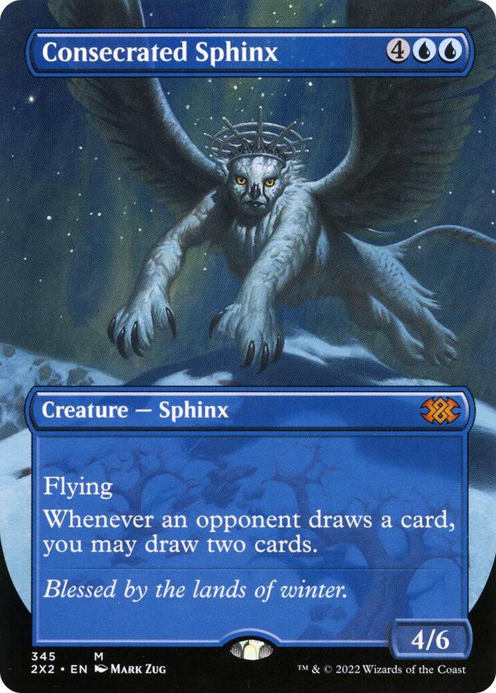 Consecrated Sphinx (Borderless) 345 card from Double Masters 2022