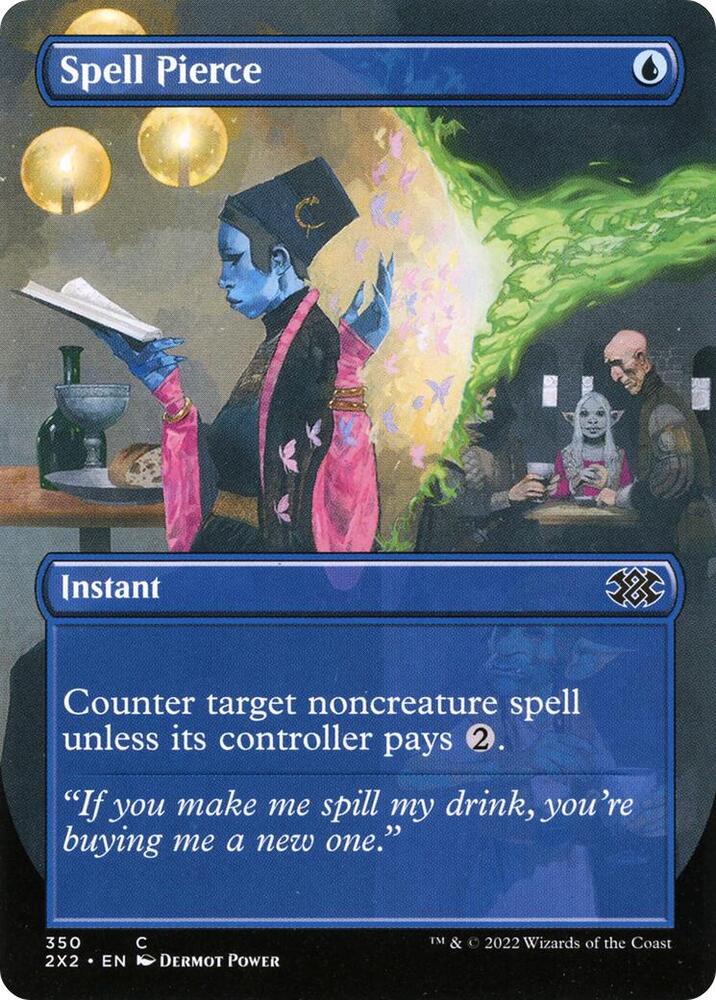 Spell Pierce (Borderless) 350 card from Double Masters 2022