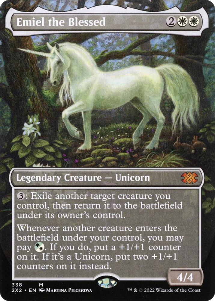 Emiel the Blessed (Borderless) 338 card from Double Masters 2022