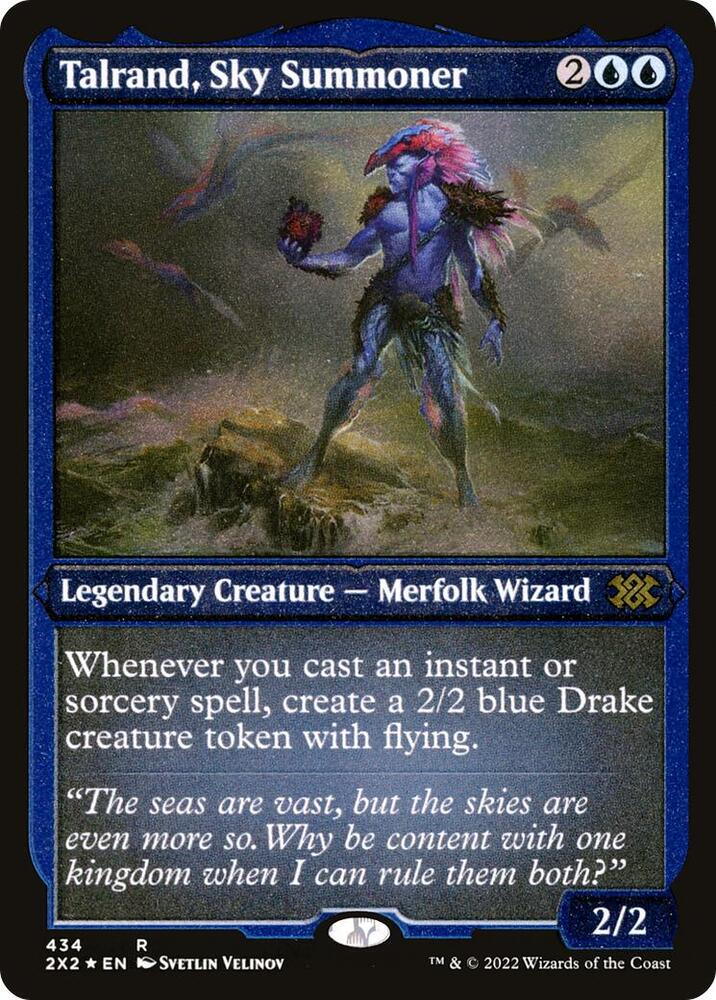 Talrand, Sky Summoner (Foil Etched) 434 card from Double Masters 2022