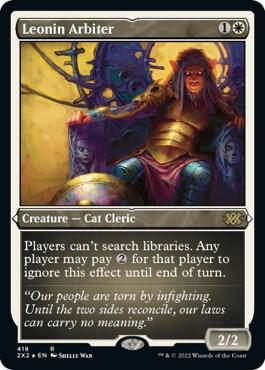 Leonin Arbiter (Foil Etched) 418 card from Double Masters 2022