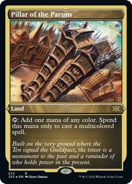 Pillar of the Paruns (Foil Etched) 572 card from Double Masters 2022