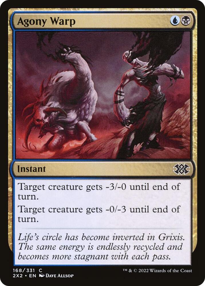 Agony Warp 168 card from Double Masters 2022