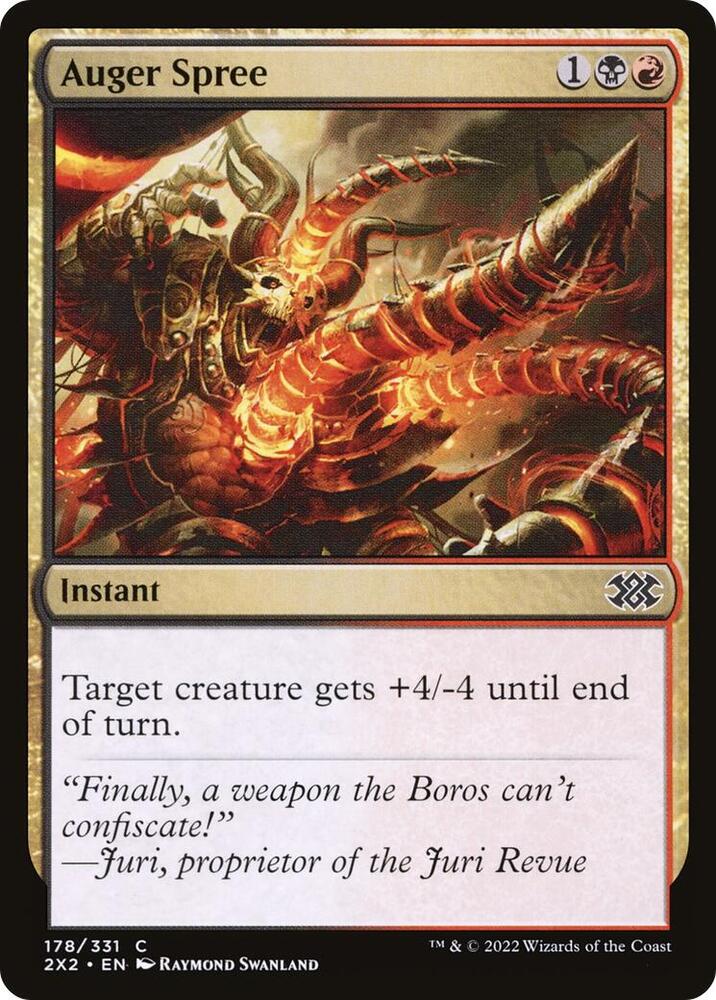 Auger Spree 178 card from Double Masters 2022
