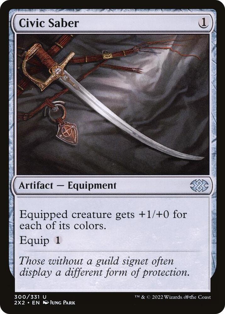Civic Saber 300 card from Double Masters 2022