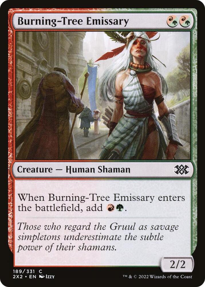 Burning-Tree Emissary 189 card from Double Masters 2022