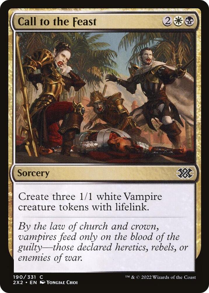 Call to the Feast 190 card from Double Masters 2022