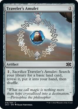 Traveler's Amulet 316 card from Double Masters 2022
