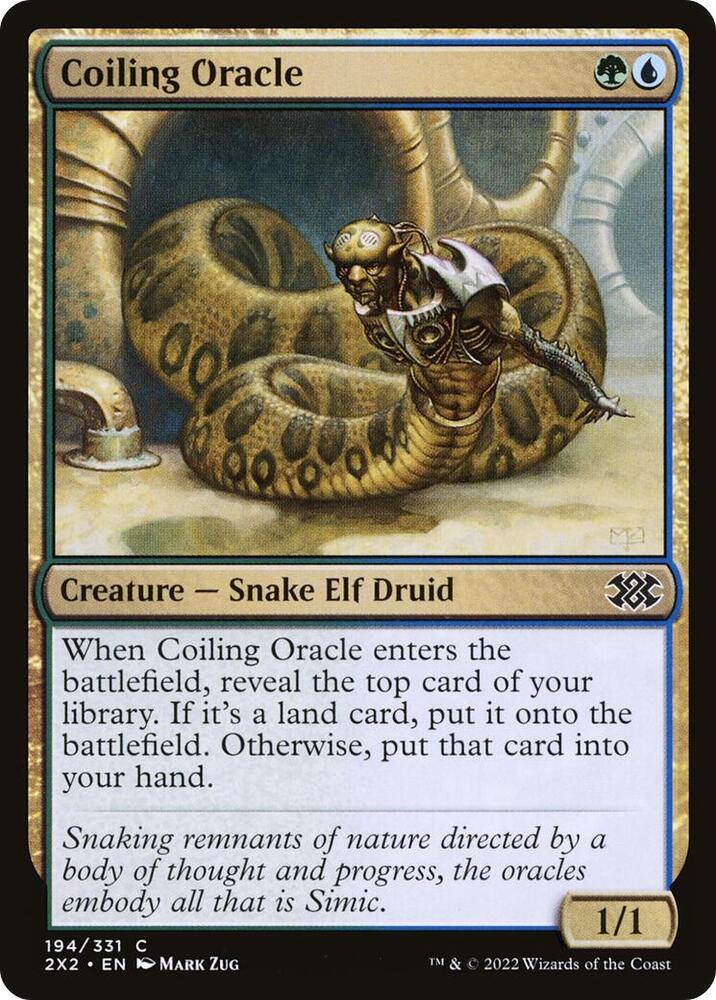 Coiling Oracle 194 card from Double Masters 2022