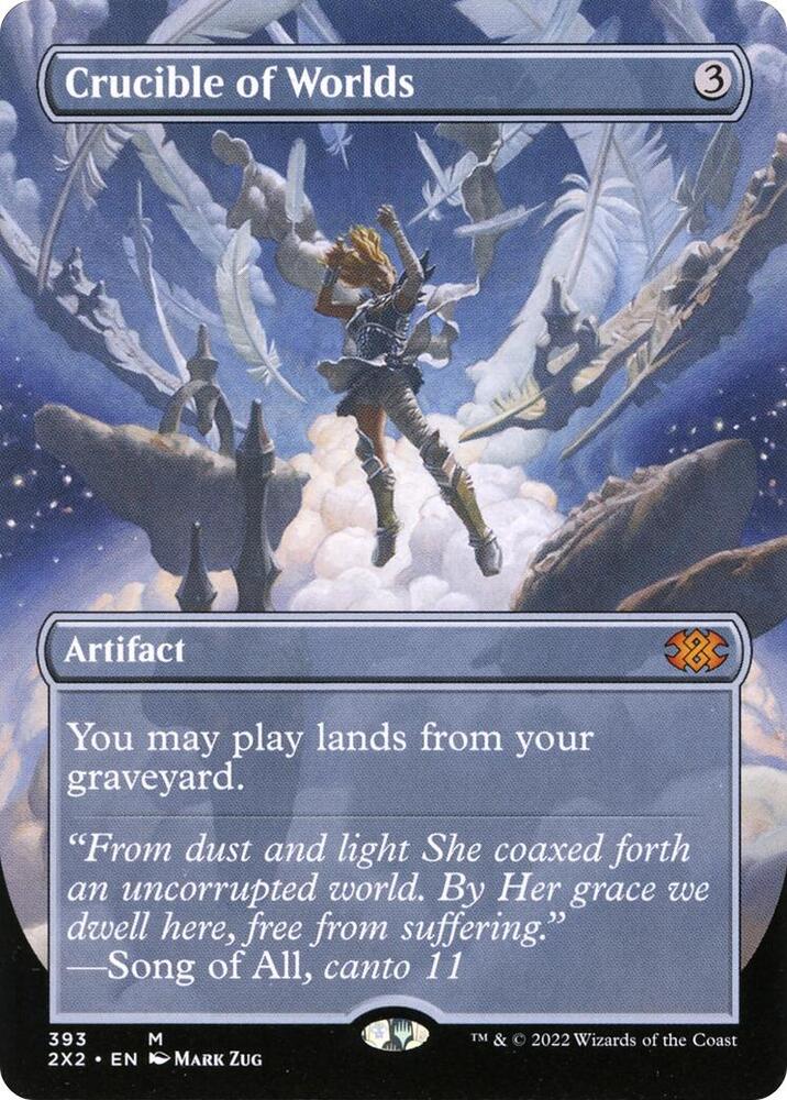 Crucible of Worlds (Borderless) 393 card from Double Masters 2022