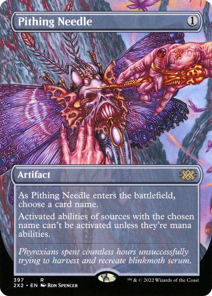 Pithing Needle (Borderless) 397 card from Double Masters 2022