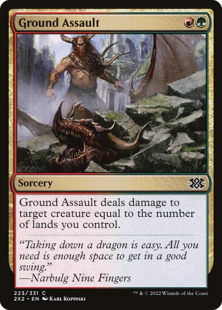 Ground Assault 223 card from Double Masters 2022