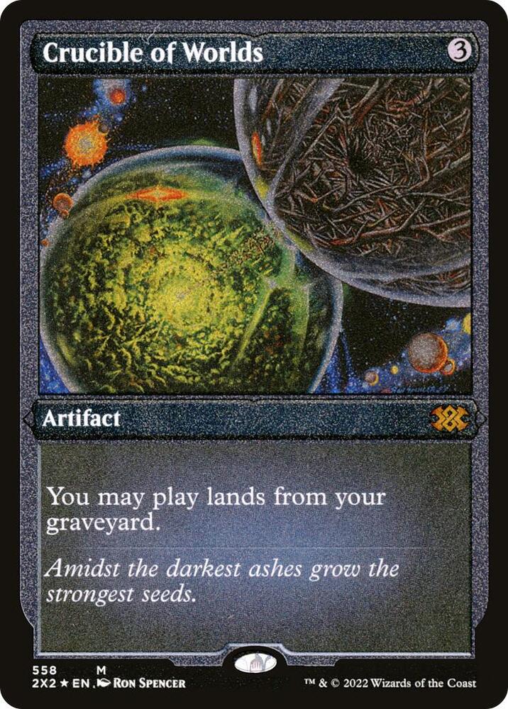Crucible of Worlds (Foil Etched) 558 card from Double Masters 2022