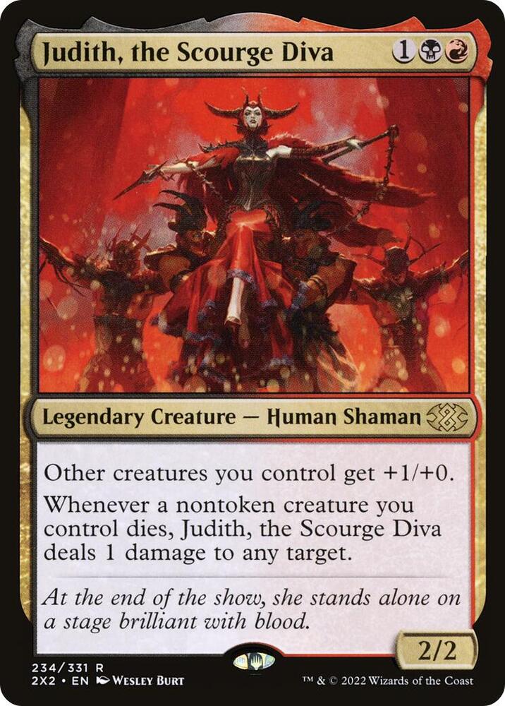 Judith, the Scourge Diva 234 card from Double Masters 2022