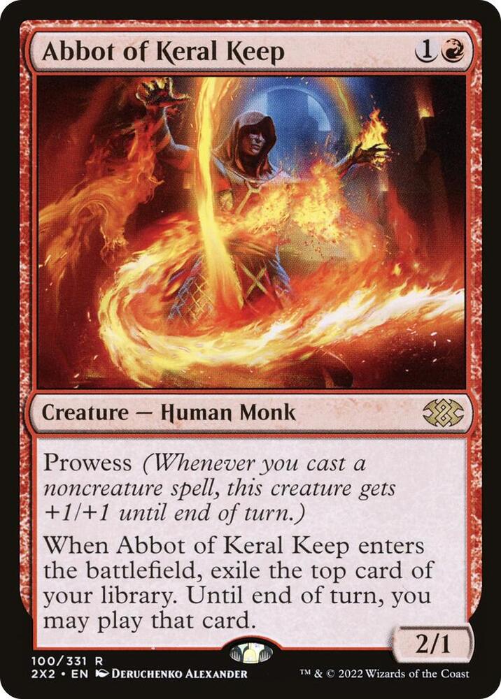 Abbot of Keral Keep 100 card from Double Masters 2022