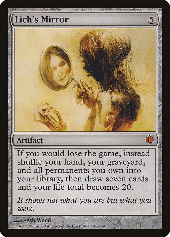 Lich's Mirror 210 card from Shards of Alara