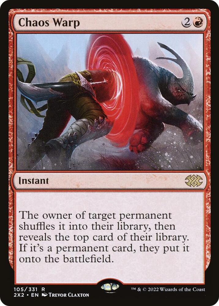 Chaos Warp 105 card from Double Masters 2022