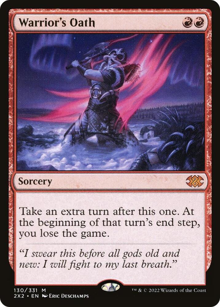 Warrior's Oath 130 card from Double Masters 2022