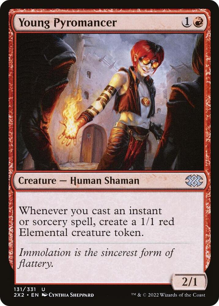 Young Pyromancer 131 card from Double Masters 2022