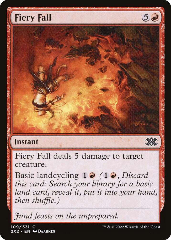 Fiery Fall 109 card from Double Masters 2022
