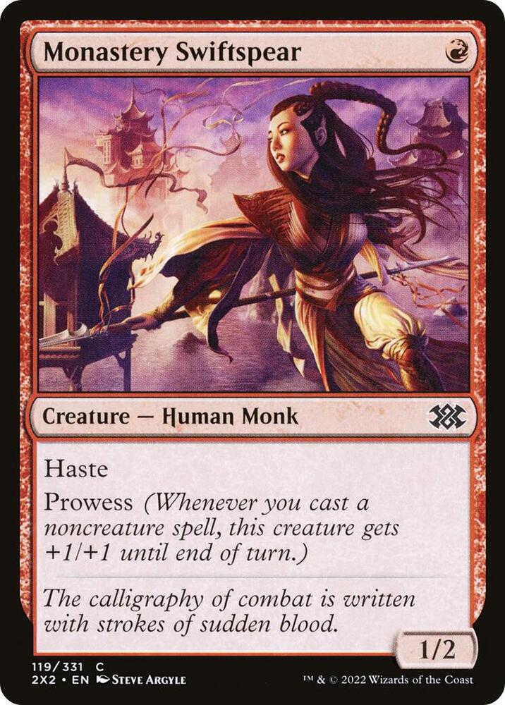 Monastery Swiftspear 119 card from Double Masters 2022