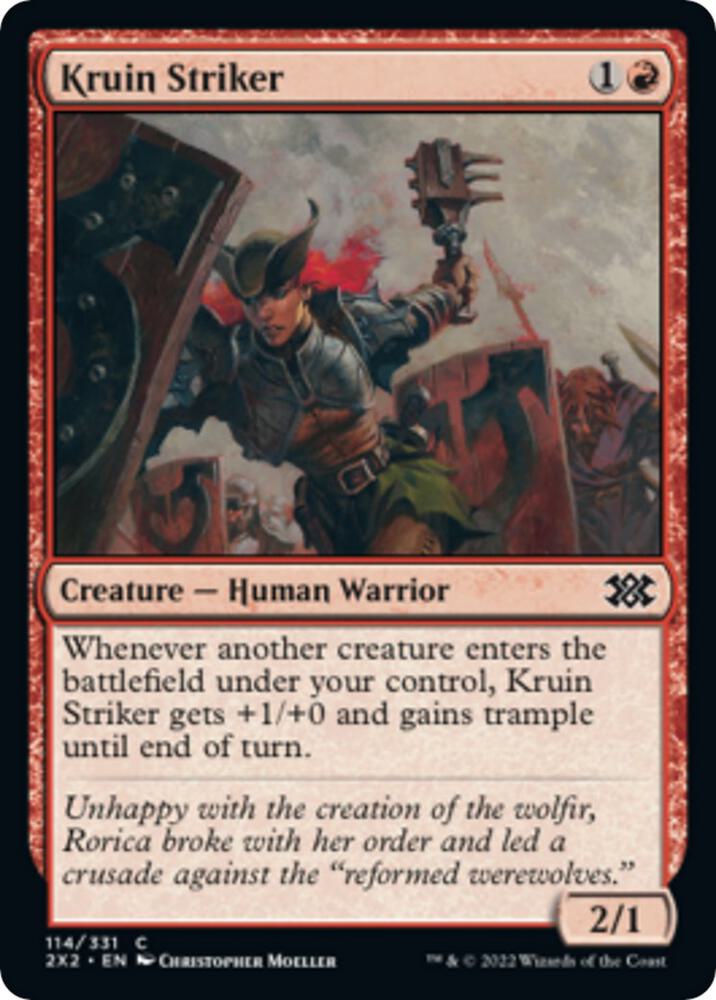 Kruin Striker 114 card from Double Masters 2022