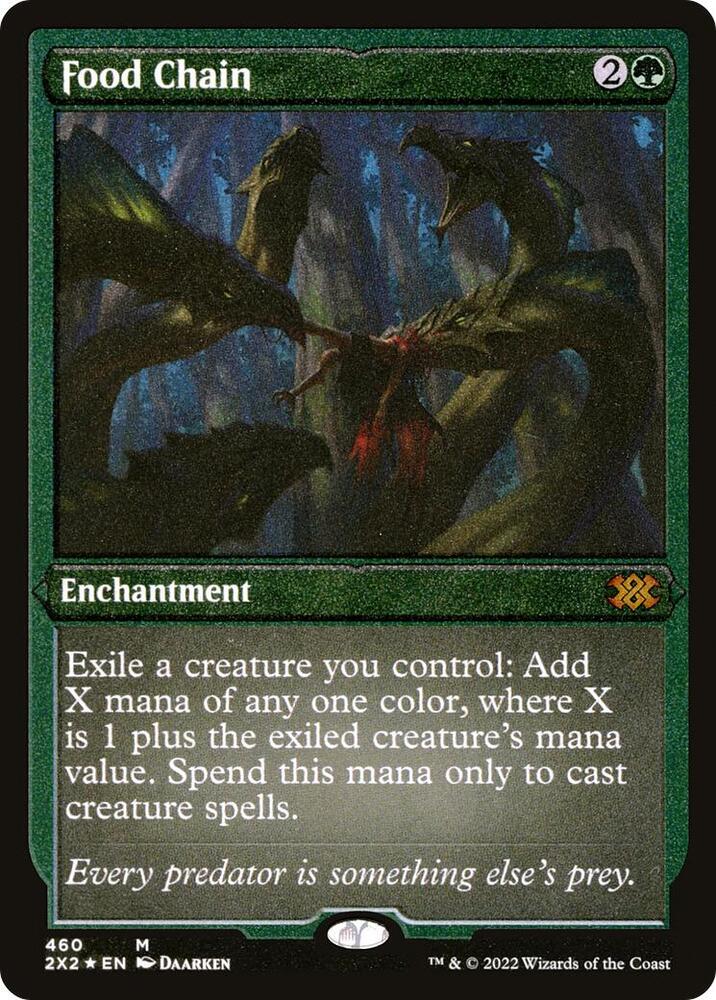 Food Chain (Foil Etched) 460 card from Double Masters 2022