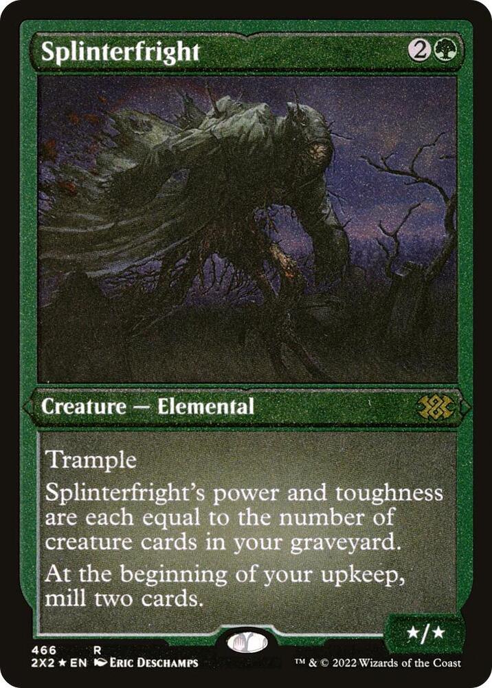Splinterfright (Foil Etched) 466 card from Double Masters 2022