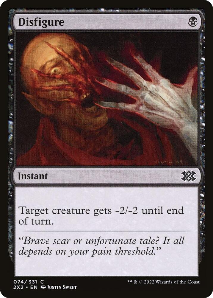 Disfigure 74 card from Double Masters 2022